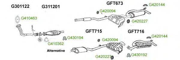 Система выпуска ОГ GT Exhaust 7698