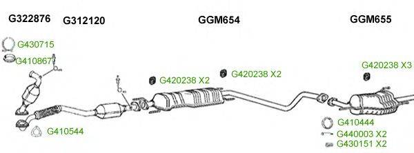 Система выпуска ОГ GT Exhaust 7949