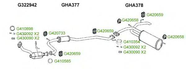Система выпуска ОГ GT Exhaust 7998