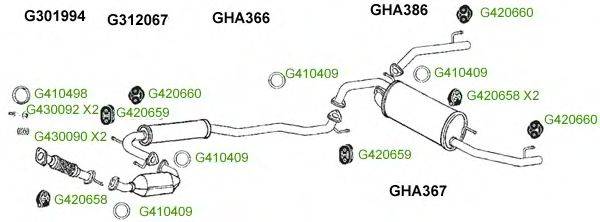 Система выпуска ОГ GT Exhaust 8010