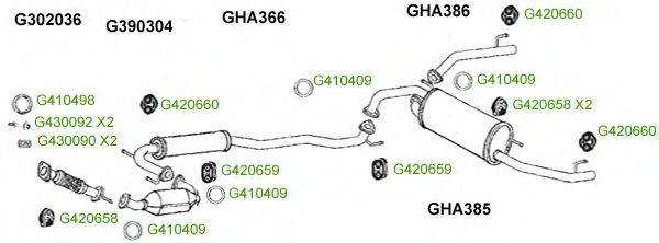 Система выпуска ОГ GT Exhaust 8011