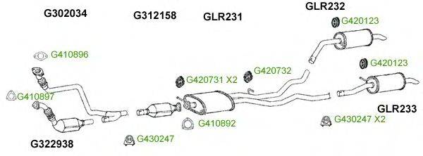 Система выпуска ОГ GT Exhaust 8292