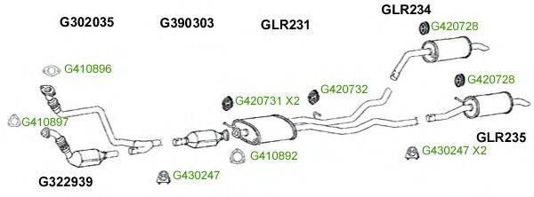 Система выпуска ОГ GT Exhaust 8293