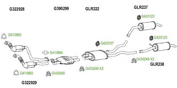 Система выпуска ОГ GT Exhaust 8299