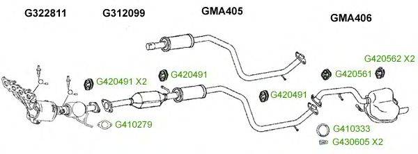 Система выпуска ОГ GT Exhaust 8321