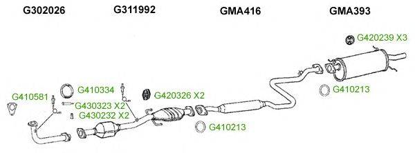 Система выпуска ОГ GT Exhaust 8355