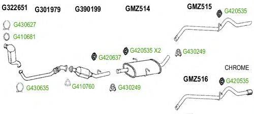 Система выпуска ОГ GT Exhaust 8550