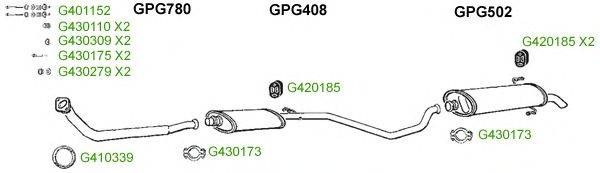 Система выпуска ОГ GT Exhaust 8822