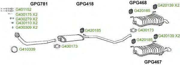 Система выпуска ОГ GT Exhaust 8824