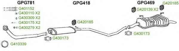 Система выпуска ОГ GT Exhaust 8825