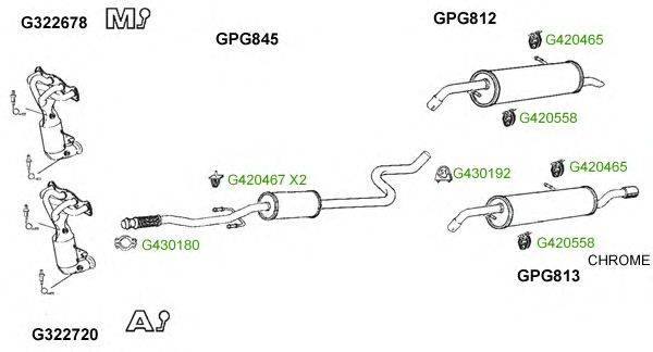 Система выпуска ОГ GT Exhaust 8860