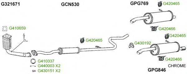 Система выпуска ОГ GT Exhaust 8867