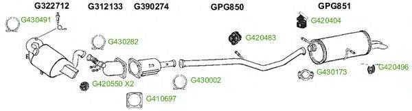 Система выпуска ОГ GT Exhaust 8915