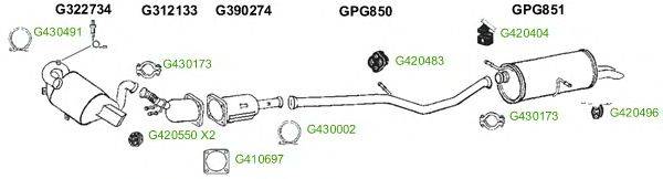 Система выпуска ОГ GT Exhaust 8916