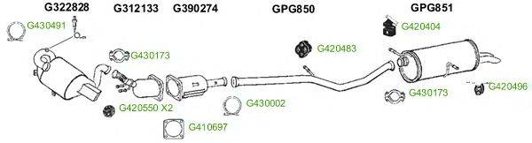 Система выпуска ОГ GT Exhaust 8918