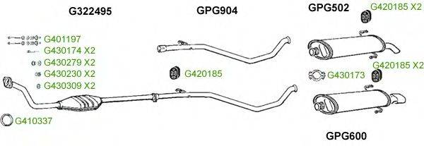 Система выпуска ОГ GT Exhaust 8988