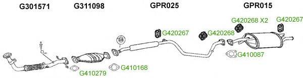 Система выпуска ОГ GT Exhaust 8996