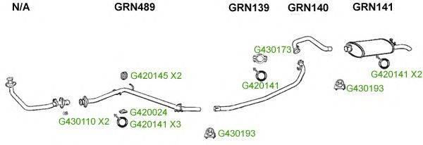 Система выпуска ОГ GT Exhaust 9115