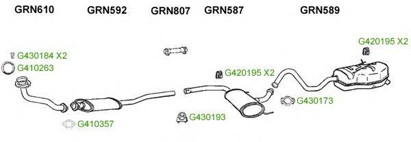 Система выпуска ОГ GT Exhaust 9169