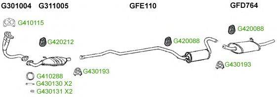 Система выпуска ОГ GT Exhaust 9274