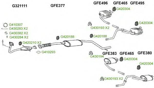 Система выпуска ОГ GT Exhaust 9303