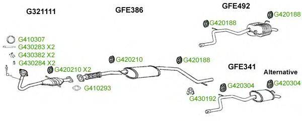 Система выпуска ОГ GT Exhaust 9311