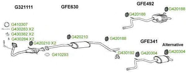 Система выпуска ОГ GT Exhaust 9312
