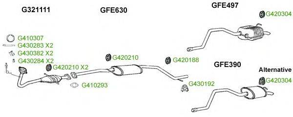 Система выпуска ОГ GT Exhaust 9313