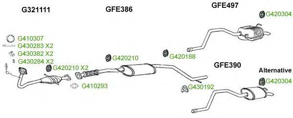 Система выпуска ОГ GT Exhaust 9314