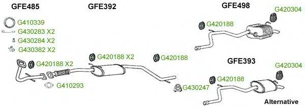 Система выпуска ОГ GT Exhaust 9315