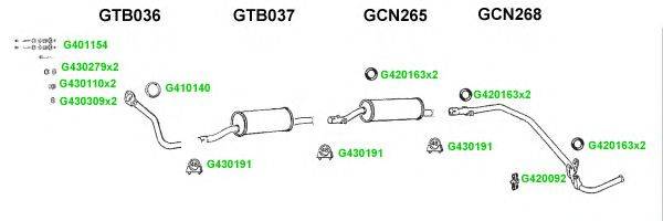 Система выпуска ОГ GT Exhaust 9323