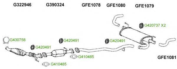 Система выпуска ОГ GT Exhaust 9337