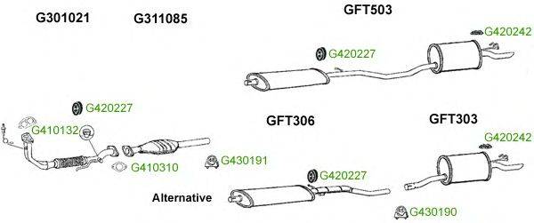 Система выпуска ОГ GT Exhaust 9516