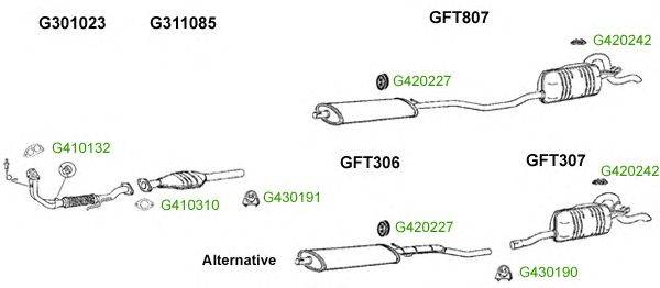 Система выпуска ОГ GT Exhaust 9520