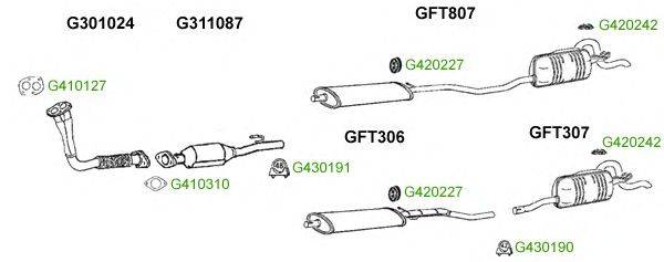 Система выпуска ОГ GT Exhaust 9529