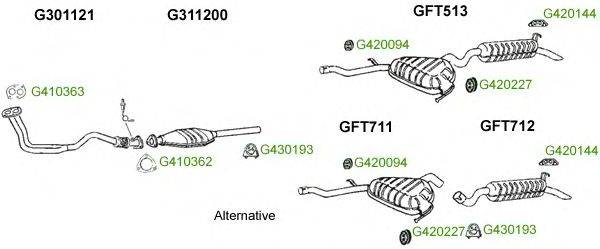 Система выпуска ОГ GT Exhaust 9656