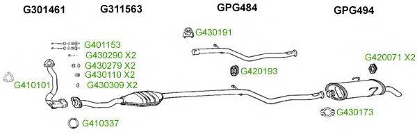 Система выпуска ОГ GT Exhaust 9772