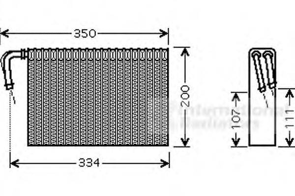 Испаритель, кондиционер VAN WEZEL 0600V305