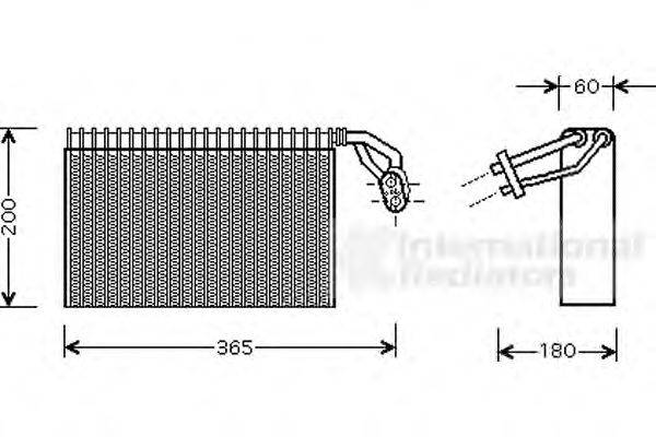 Испаритель, кондиционер VAN WEZEL 3000V317