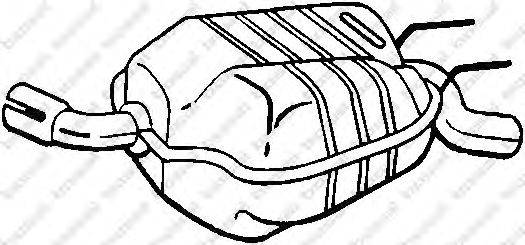 Глушитель выхлопных газов конечный BOSAL 100351