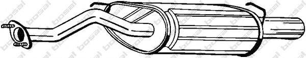 Глушитель выхлопных газов конечный BOSAL 115327
