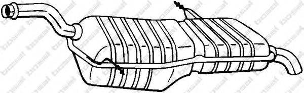 Глушитель выхлопных газов конечный BOSAL 135089