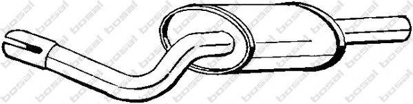 Глушитель выхлопных газов конечный TESH 220137