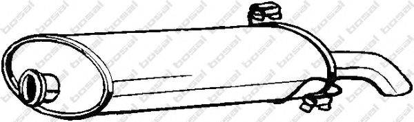 Глушитель выхлопных газов конечный BOSAL 190939