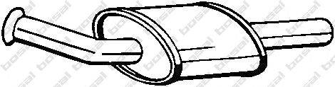 Средний глушитель выхлопных газов BOSAL 200811