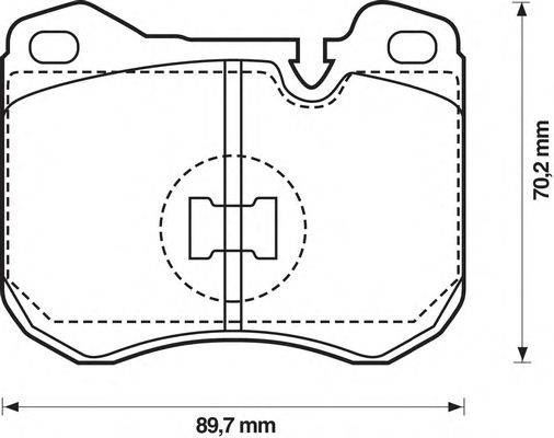 Комплект тормозных колодок, дисковый тормоз JURID 571373J-AS