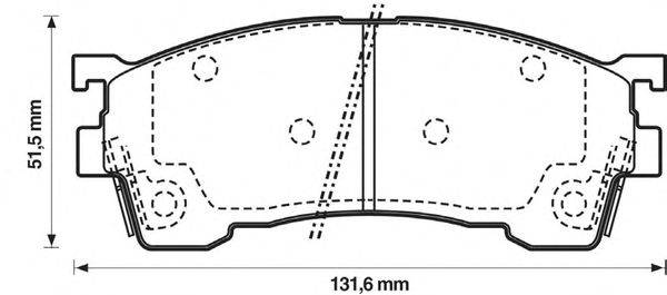 Комплект тормозных колодок, дисковый тормоз QH Benelux 2848