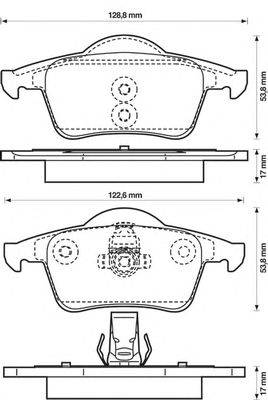 Комплект тормозных колодок, дисковый тормоз LUCAS GDB1389