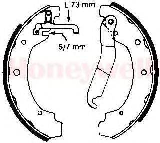 Комплект тормозных колодок BENDIX 361273B