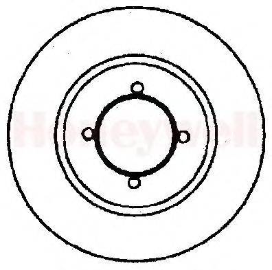 Тормозной диск BENDIX 561201B